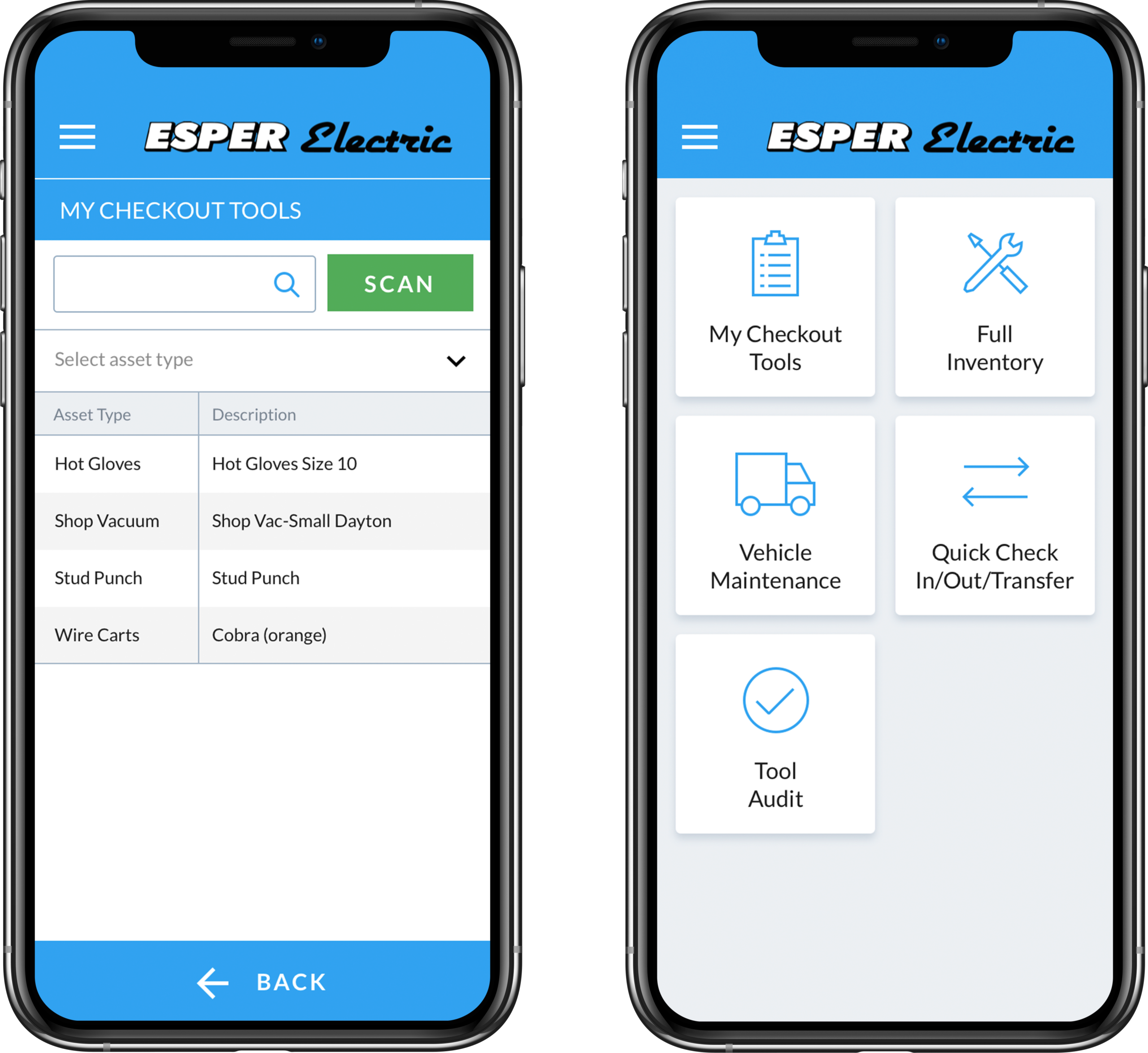Esper Electric custom website design