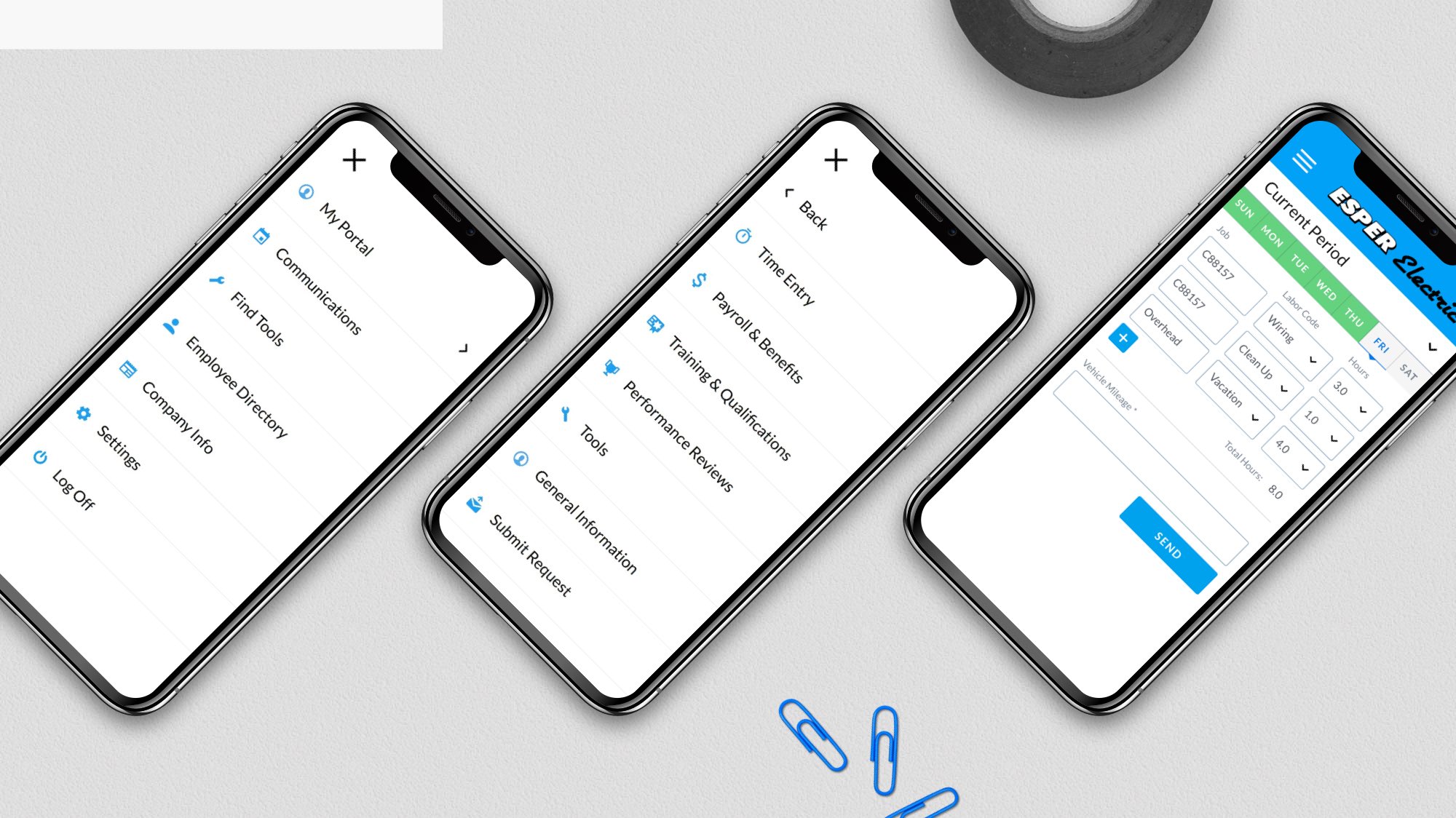 Esper Electric custom software on smartphones