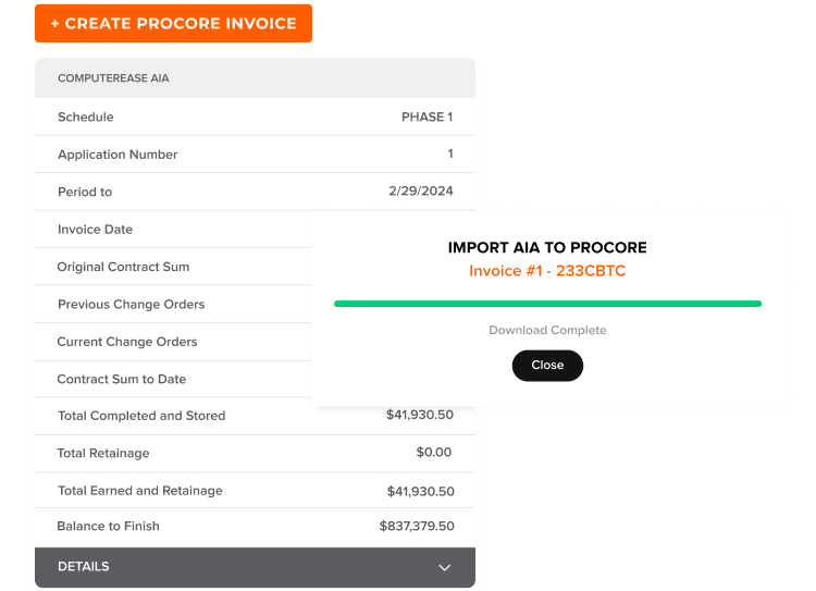 AIA Invoices 1